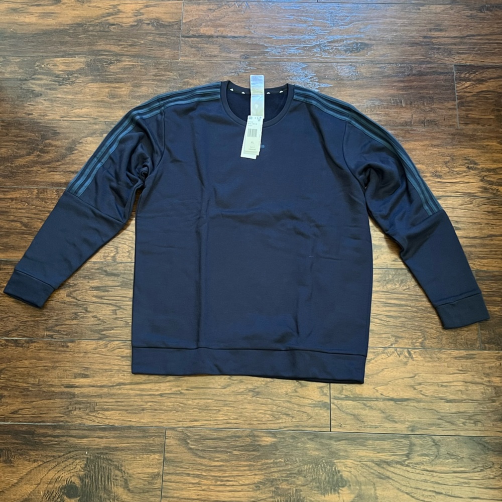 adidas Men’s Crew Neck Sweatshirt X-Large Blue